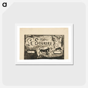 アートポストカード-Fox, Busts of Two Women, and a Rabbit - ポール ゴーギャン Postcard.