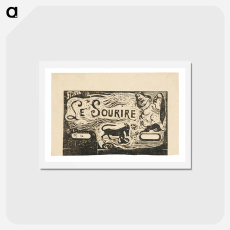 アートポストカード-Fox, Busts of Two Women, and a Rabbit - ポール ゴーギャン Postcard.