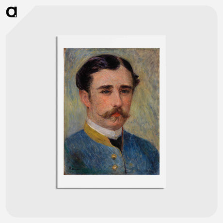 アートポストカード-Portrait of a Man - ピエール オーギュスト ルノワール Postcard.