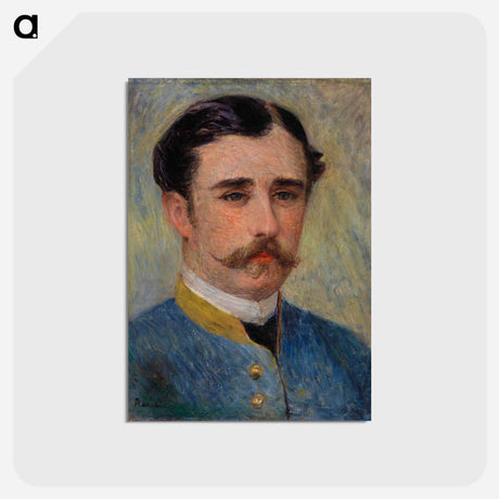 アートポストカード-Portrait of a Man - ピエール オーギュスト ルノワール Postcard.