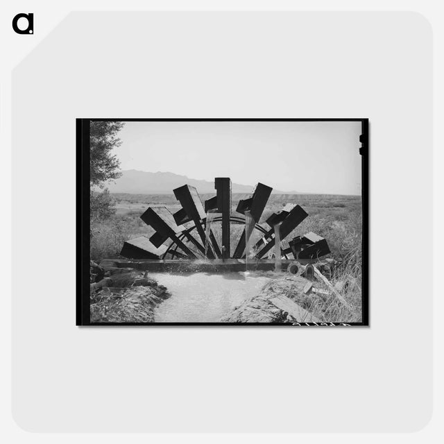 アートポストカード-Cooperative Waterwheel
 - ラッセル リー Postcard.