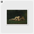 アートポストカード-Boy Reclining - トーマス エイキンズ Postcard.