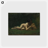 アートポストカード-Boy Reclining - トーマス エイキンズ Postcard.