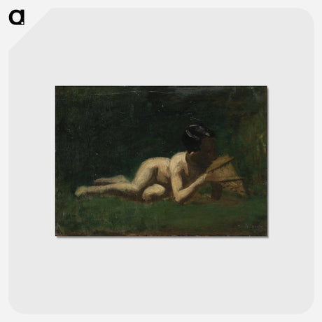 アートポストカード-Boy Reclining - トーマス エイキンズ Postcard.