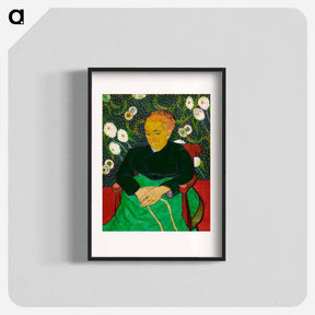 アートポスター-The Berceuse, Woman Rocking a Cradle - フィンセント ファン ゴッホ Poster.