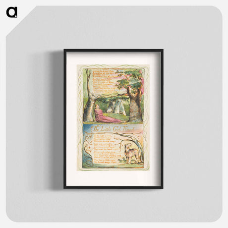 アートポスター-Songs of Innocence and of Experience: The Little Girl Lost/The Little Girl Found - ウィリアム ブレイク Poster.