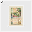 アートポストカード-Songs of Innocence and of Experience: The Little Girl Lost/The Little Girl Found - ウィリアム ブレイク Postcard.