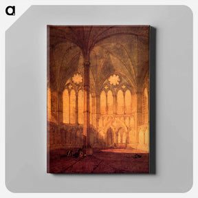 アートパネル-The Chapter House, Salisbury Chathedral - ウィリアム ターナー Canvas.