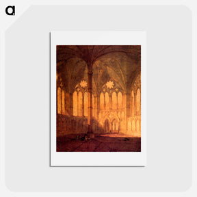 アートポストカード-The Chapter House, Salisbury Chathedral - ウィリアム ターナー Postcard.