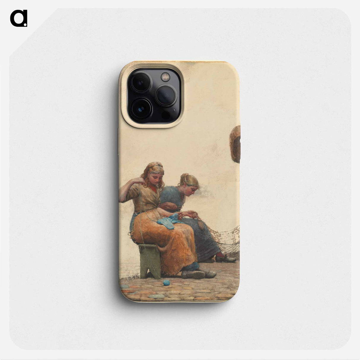 Mending the Nets - Winslow Homer Phone Case.