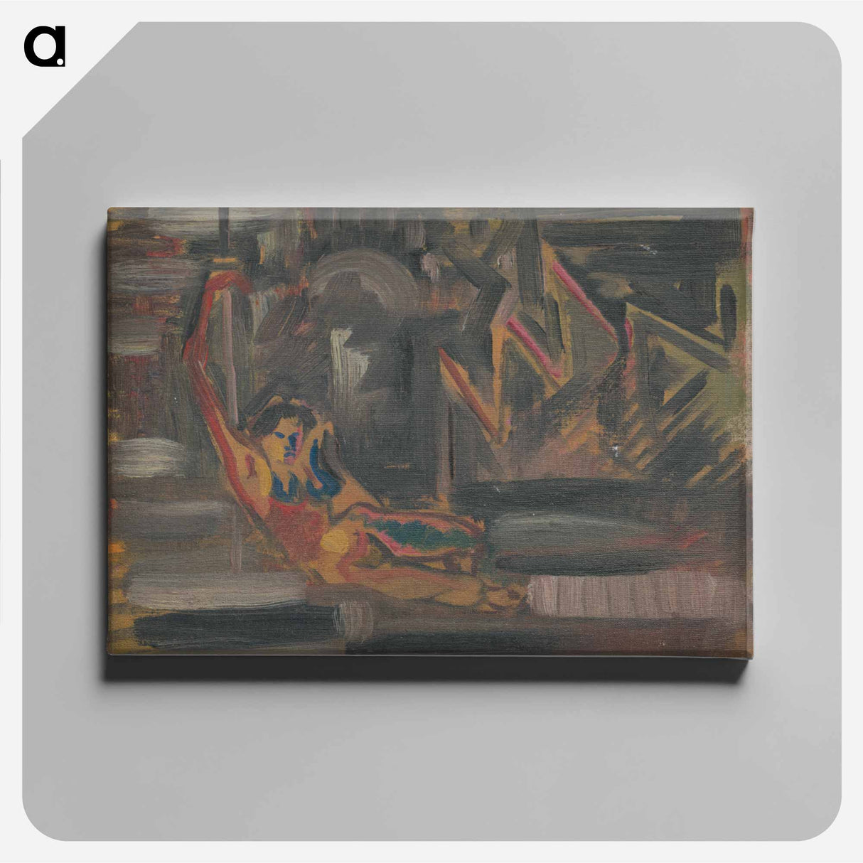 Reclining woman - アーノルド ピーター ワイズ クビンチャン Canvas.