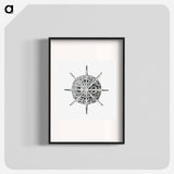 Vintage marine life illustration on white background - エルンスト ヘッケル Poster.