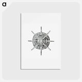 アートポストカード-Vintage marine life illustration on white background - エルンスト ヘッケル Postcard.