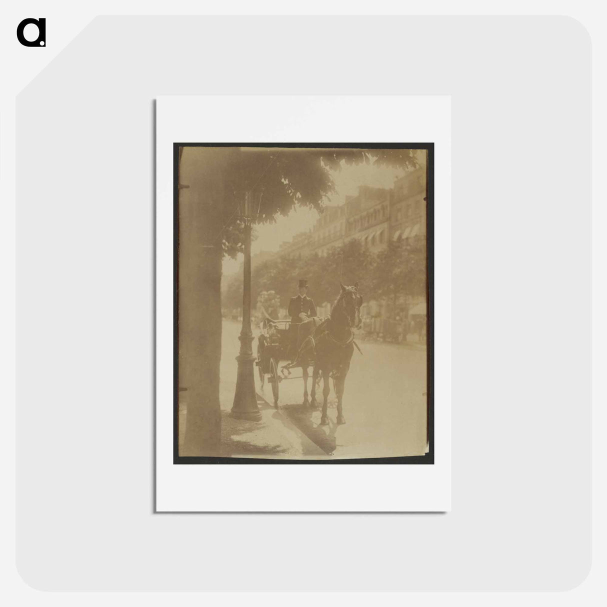 アートポストカード-Waiting Carriage
 - ウジェーヌ アジェ Postcard.