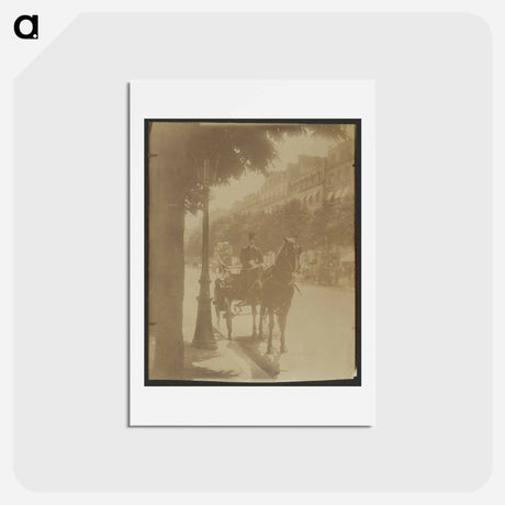 アートポストカード-Waiting Carriage
 - ウジェーヌ アジェ Postcard.