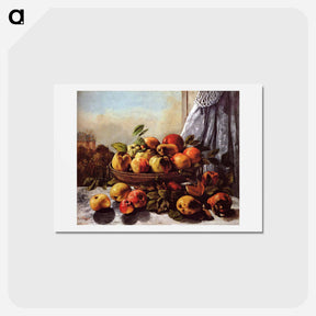アートポストカード-Still Life Fruit - ギュスターヴ クールベ Postcard.