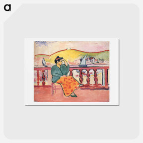 アートポストカード-Lady on a Terrace - アンリ マティス Postcard.