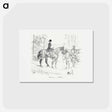 アートポストカード-Horsewoman and Cart - アンリ ド トゥールーズ ロートレック Postcard.