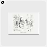 アートポストカード-Horsewoman and Cart - アンリ ド トゥールーズ ロートレック Postcard.
