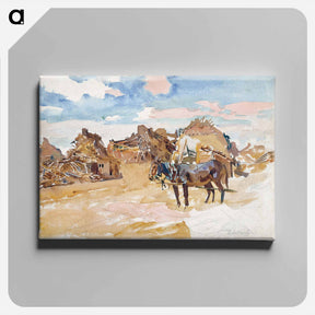 アートパネル-Mules and Ruins - ジョン シンガー サージェント Canvas.