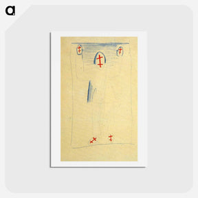 アートポストカード-Standing Figure - カジミール マレーヴィチ Postcard.