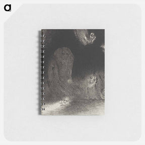 アートメモ帳-I Have Sometimes Seen in the Sky What Seemed to Be Like Forms of Spirits - オディロン ルドン Memo.