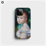 Head of Young Girl - ピエール オーギュスト ルノワール Phone Case.