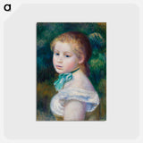 アートポストカード-Head of Young Girl - ピエール オーギュスト ルノワール Postcard.