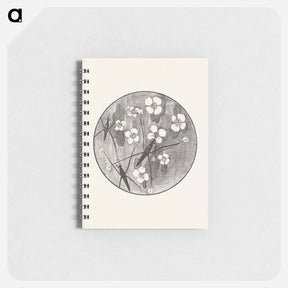アートメモ帳-Aankondiging met insecten en bloemen voor serie 'Dierstudies' - テオ ヴァン ホイテマ Memo.