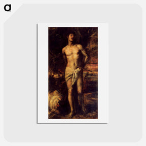 アートポストカード-St Sebastian - ティツィアーノ ヴェチェッリオ Postcard.
