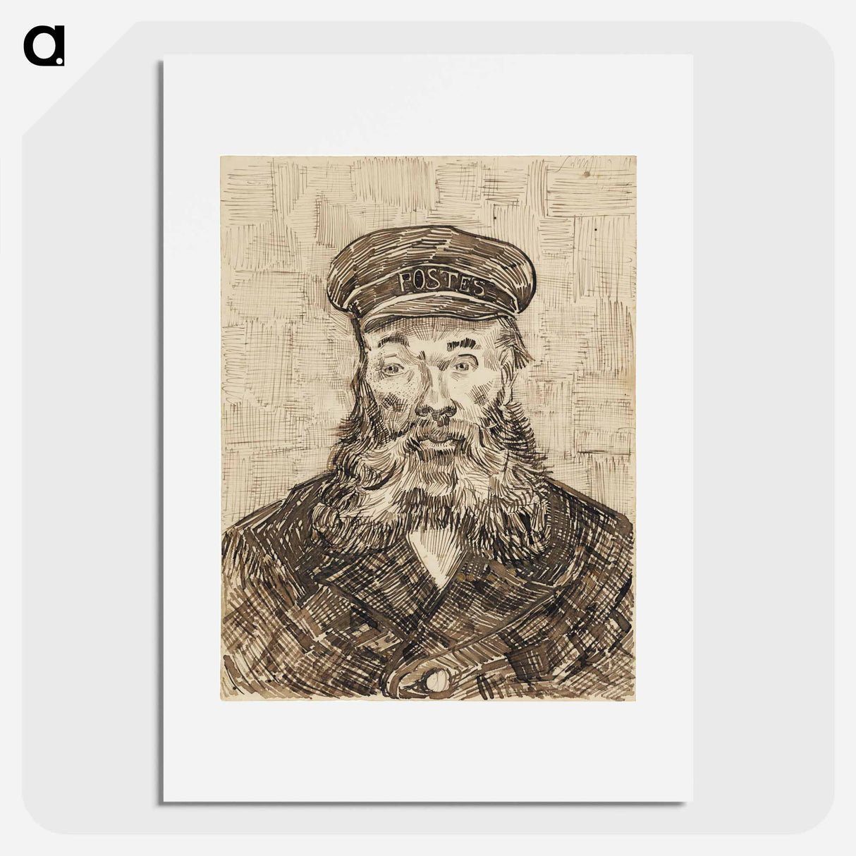 アートポスター-Portrait of Joseph Roulin - フィンセント ファン ゴッホ Poster.