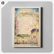 アートパネル-Songs of Innocence and of Experience: The Lamb - ウィリアム ブレイク Canvas.