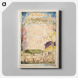 アートパネル-Songs of Innocence and of Experience: The Lamb - ウィリアム ブレイク Canvas.