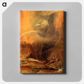 アートパネル-The Devil's Bridge, St. Gothard - ウィリアム ターナー Canvas.