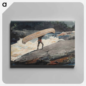 アートパネル-The Portage - ウィンスロー ホーマー Canvas.