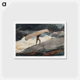 アートポストカード-The Portage - ウィンスロー ホーマー Postcard.