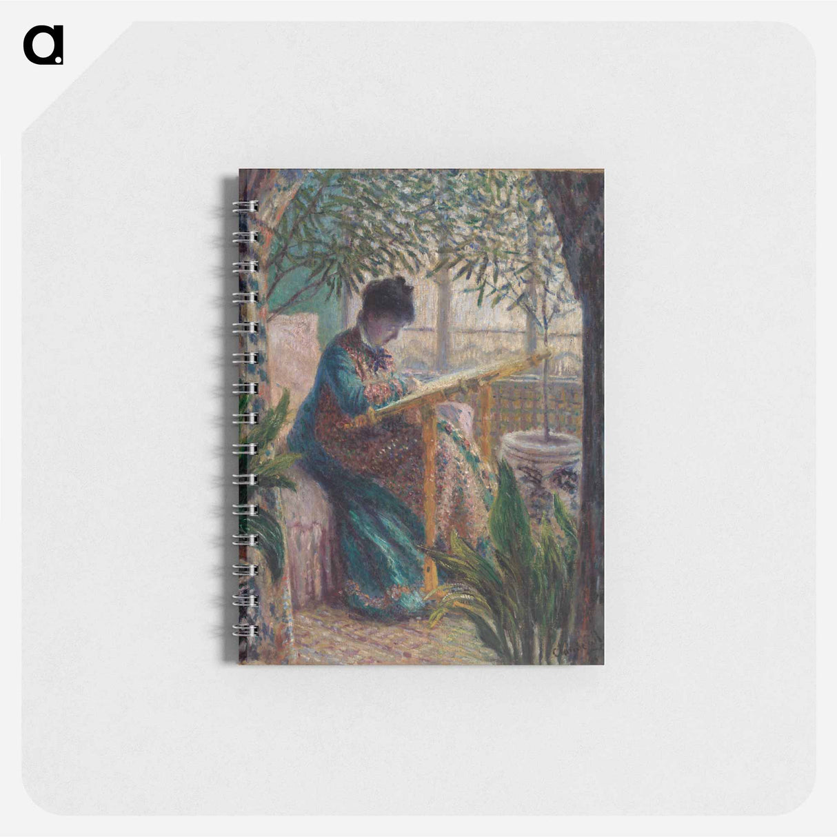 アートメモ帳-Madame Monet Embroidering
 - バーンズ・コレクション Memo.