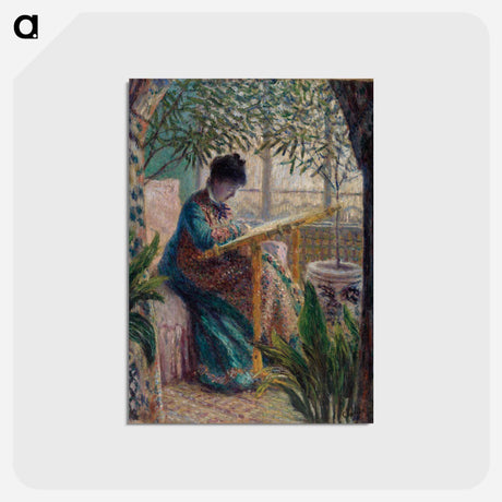 アートポストカード-Madame Monet Embroidering
 - バーンズ・コレクション Postcard.