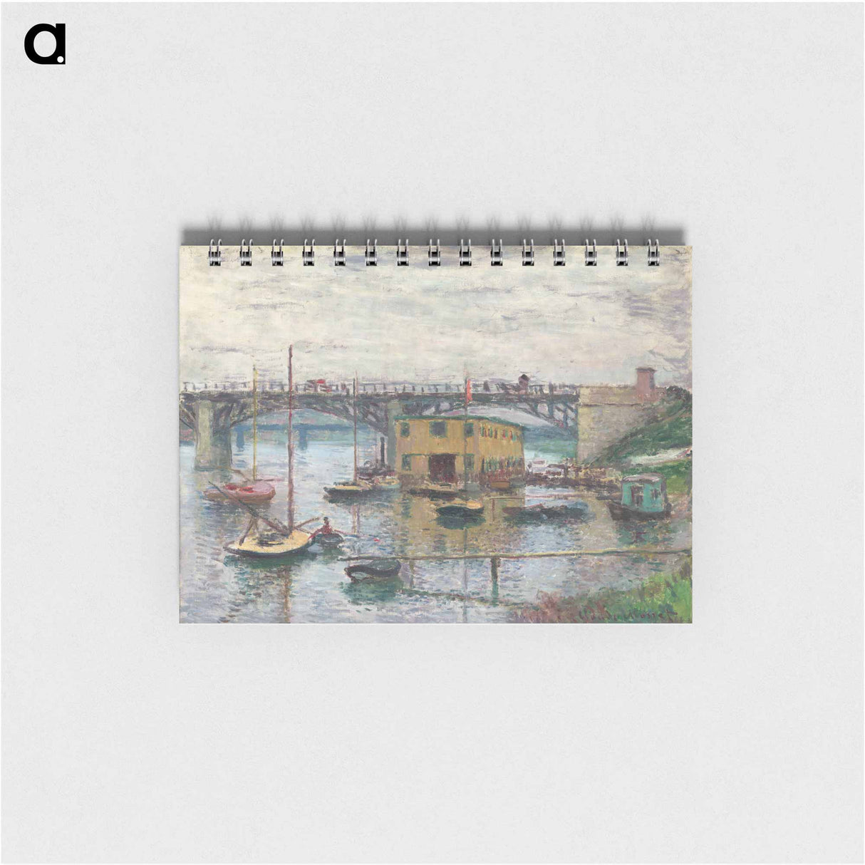 Bridge at Argenteuil on a Gray Day - クロード モネ Memo.