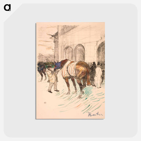 アートポストカード-The racetrack - アンリ ド トゥールーズ ロートレック Postcard.