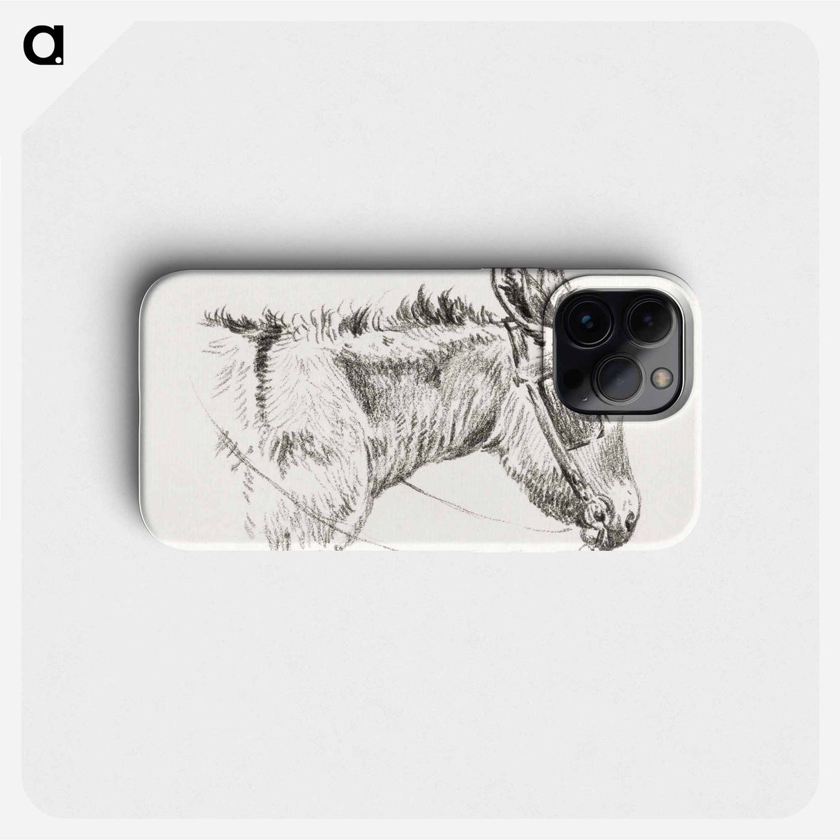 Head of a donkey - ジャン ベルナール Phone Case.