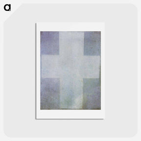 アートポストカード-The White Cross - カジミール マレーヴィチ Postcard.
