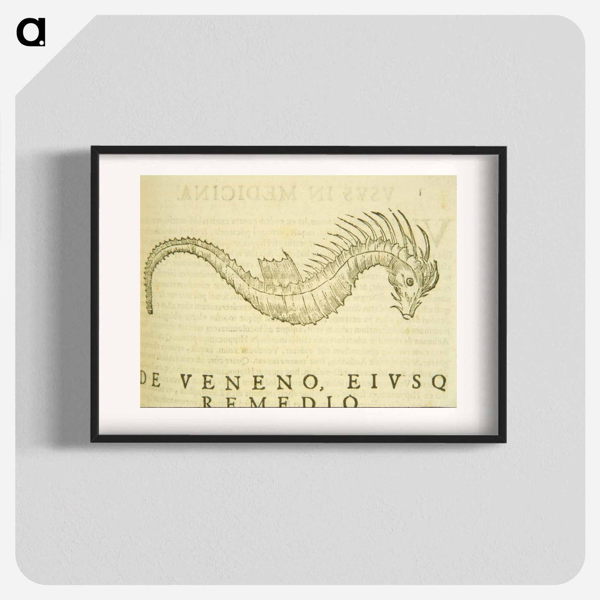 アートポスター-Sea-Horse Illustration
 - 国立医学図書館 Poster.