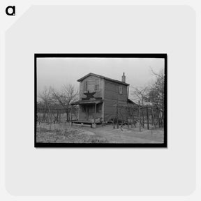 アートポストカード-Farmhouse of Pine Area
 - ラッセル リー Postcard.