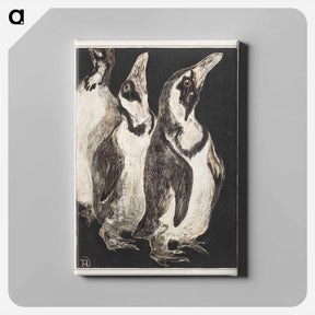 アートパネル-Drie pinguïns - テオ ヴァン ホイテマ Canvas.