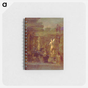 アートメモ帳-Compositional Study for William Rush Carving His Allegorical Figure of the Schuylkill River - トーマス エイキンズ Memo.