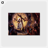 Doge Antonio Grimani Kneeling Before the Faith - ティツィアーノ ヴェチェッリオ Postcard.