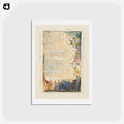 アートポストカード-Songs of Innocence and of Experience: A Little Boy Lost - ウィリアム ブレイク Postcard.