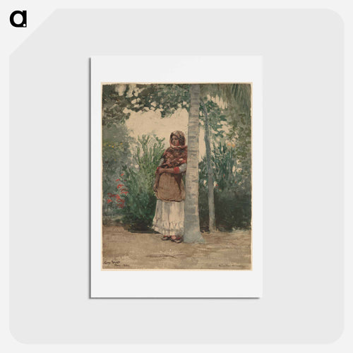 Under a Palm Tree - ウィンスロー ホーマー Postcard.