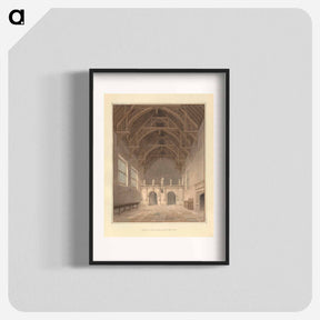 アートポスター-Interior View of the Hall at Rushton
 - イェール大学アートギャラリー Poster.